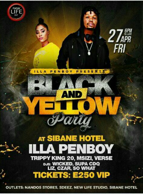 Black And Yellow Party Pic